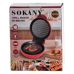 Електрогриль SOKANY SK-BBQ-853 550 Вт Sokany SK-BBQ-853 - мініатюра 9