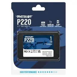 SSD накопичувач Patriot P220 1TB 2.5 7mm SATAIII - мініатюра 2