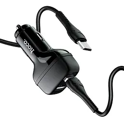 АЗП Hoco Z36 Leader 2.4A (2USB-A) + кабель USB to MicroUSB Чорний - мініатюра 8