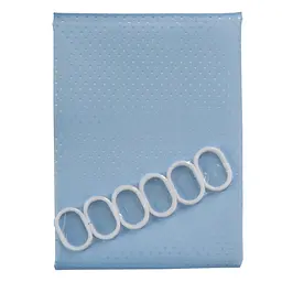 Шторка для ванної кімнати Eco Fabric Піка 180*180 см світло-блакитний (EF-1801-LB) - мініатюра 2