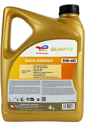 Моторна олива Total Quartz 9000 Energy 5W-40 4 л – синтетика для бензинових і дизельних двигунів з турбіною та без - мініатюра 2