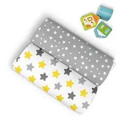 Пелюшки багаторазові Cosas дитячі Cookies 2 шт., 80х100 см, жовті - мініатюра 3