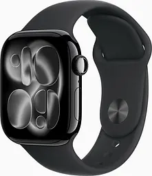 Смарт-годинник Apple Watch Series 11 GPS 42mm Jet Black Alu. Case w. Black S. Band - M/L (MEQU4) - мініатюра 2