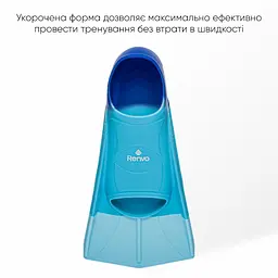 Короткі ласти для тренування в басейні Renvo Frio із закритою п'ятою різнокольоровий розмір 39-41 (SF100-06 39-41) - мініатюра 7