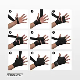Бинти для боксу EasyFit EF-0373-40-bk, FlexWrap, чорний 4 м - мініатюра 6