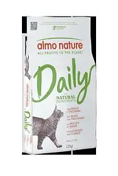 Сухий корм для дорослих котів Almo Nature Holistic з куркою та індичкою 12 кг