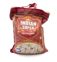 Рис Басматі Indian Super Extra long Basmati Perboiled Rice 5 кг
