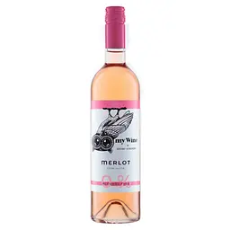 Вино My Wine by Eduard Gorodetsky Merlot безалкогольне рожеве напівсолодке 0% 0.75 л