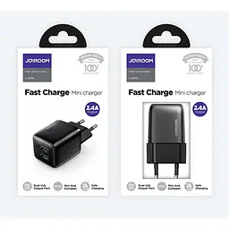 Адаптер мережевий JOYROOM Mini dual Port smart fast charge L-2A121 |2USB, 2.4A| - мініатюра 2
