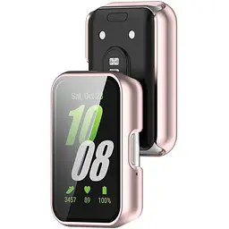 Чохол-накладка DK Пластик Soft-Touch Glass Full Cover Samsung Galaxy Fit3 (R390) (purple pink) - мініатюра 2