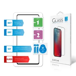 Скло захисне ACCLAB Full Glue Samsung A72 Black (1283126510557) - мініатюра 7