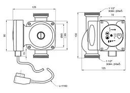 Циркуляційний насос Thermo Alliance LPS-А 25/60/130, енергозберігаючий LPSA2560130 - мініатюра 1