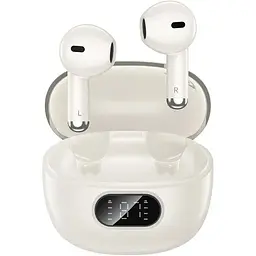 Навушники Hoco EQ18 Field ANC + ENC noise Cancelling true wireless BT 5.4 headset бездротові білі