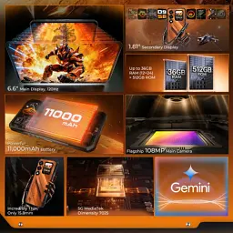 Мобільний телефон OUKITEL WP66 12/512GB Orange (6941749856845) - мініатюра 2