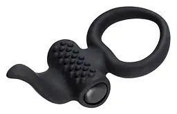 Ерекційне кільце з вібрацією Lingus Black Adrien Lastic AD30649 87315 - мініатюра 4