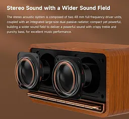Портативная колонка Bluetooth Edifier EMP-230 Retro 20W Black - мініатюра 9