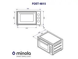 Електрична піч Minola FOET 4815 UA - мініатюра 8