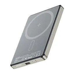Універсальна мобільна батарея Essager Cross-Border 5000mAh 20W Magsafe/PD/QC3.0 Сірий (EDY5K-YJ0A-Z) - мініатюра 4