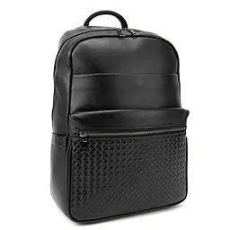 Чоловічий шкіряний рюкзак чорний Tiding Bag A25F-2418A - мініатюра 3