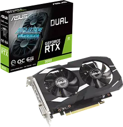 Відеокарта GeForce RTX 3050 6GB Asus Dual OC (DUAL-RTX3050-O6G) Б/В