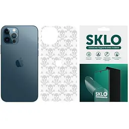 Захисна плівка SKLO Back (тил+лого) Transp. для Apple iPhone 13 mini (5.4) Прозорий / Черепи