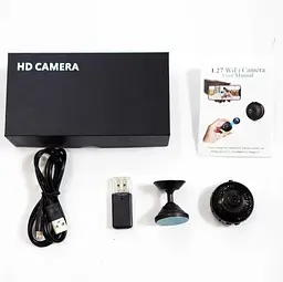 Портативна відеокамера RIAS L27 Mini WiFi Black - мініатюра 5