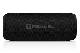 Колонка портативна 2.0 Real-El X-715 Black, 2 x 5 Вт, пластиковий корпус, Bluetooth, USB-А/USB-C, AUX, RGB підсвічування, живлення від акумулятора (EL121600027) - мініатюра 3