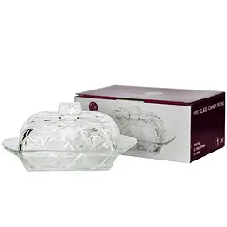 Маслянка скляна Crystal Vega 17х10.5 см в упаковці TB019A (83000019_TB019A) - мініатюра 3