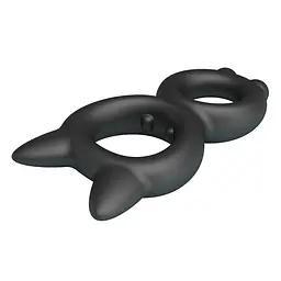 Ерекційне кільце Crazy Bull Super Soft Silicone Toran, чорне PRETTY LOVE BI-210365 103644 - мініатюра 6