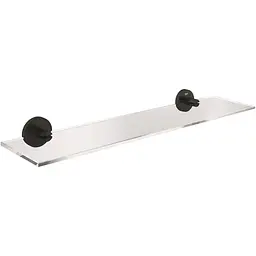 Поличка скляна Grohe QuickFix Start 530 мм 412022430, Чорний матовий
