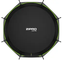 Батут із внутрішньою сіткою Zipro Jump Pro 12 футів 374 см чорно-зелений (5902659840684) - мініатюра 3