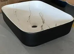 Умивальник накладний Mixxus Premium Diverse-0110 marble-Black 500x390x130 мм MP6517, Мармур - мініатюра 2