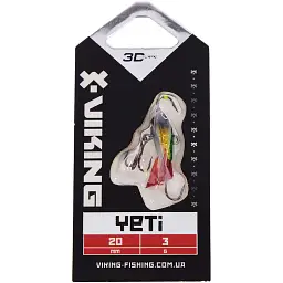 Балансир Viking Fishing Yeti Ice Jig 20mm 3.0g #2 Green Glam - мініатюра 2