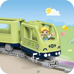Конструктор LEGO DUPLO Інтерактивний пригодницький потяг 57 деталей (10427) - мініатюра 7