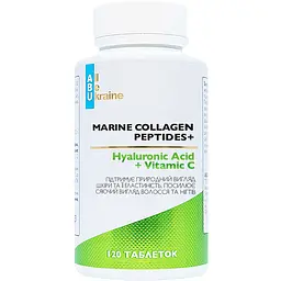 Комплекс краси All Be Ukraine Marine Collagen Peptides+ з морським колагеном 120 таблеток (ABU-01051)