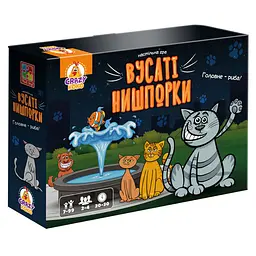 Настільна гра-бродилка "Вусаті нишпорки" VT8055-44 з фігурками котів