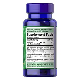 Магній Puritans Pride Magnesium 250 mg 200 каплет - мініатюра 3