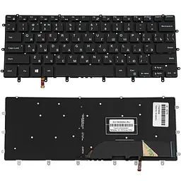 Клавіатура для ноутбука DELL (XPS: 15 9550) rus чорний без фрейма підсвічування клавіш