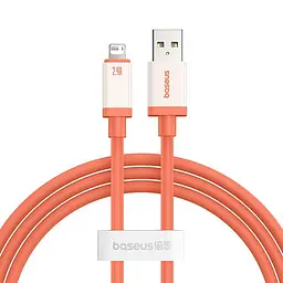 Кабель USB to Lightning для iPhone iPad Baseus Data Cable (1m, 2.4A, 480 Mbps). Orange (P10368803731-00)