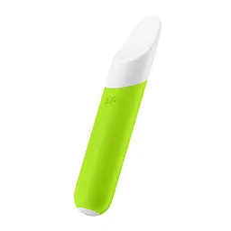 Міні-вібратор з гнучким язичком Satisfyer Ultra Power Bullet 7 Green - мініатюра 1