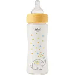 Пляшечка для годування Chicco Perfect Easy силіконова, від 0+ міс. повільний потік 240 мл (20252.30)