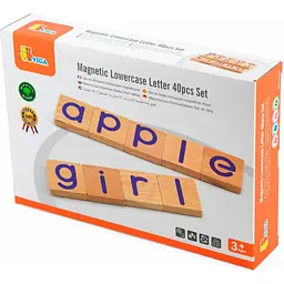 Набір магнітних літер Viga Toys Малі англійські 40 шт. (50590) - мініатюра 2