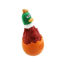 Іграшка для Собак Gigwi Egg Качка Неваляшка з пищалкою 14 см - мініатюра 3