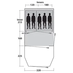 Намет Outwell Tent Collingwood 5 (111064) - мініатюра 3