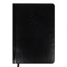 Щоденник діловий Leo Planner 2027 Vector А5 твердий чорний 368 сторінок (252760)
