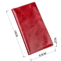 Кошелек женский вертикальный из кожи алькор SHVIGEL 16194 красный - миниатюра 3