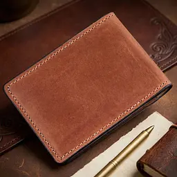 Компактний затискач для грошей без застібки Grande Pelle 11240 коричневий - мініатюра 4