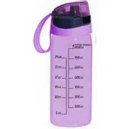Пляшка для води Herevin Water Level Purple для спорту 1 л в асортименті 1 шт. (161646-113) - мініатюра 2
