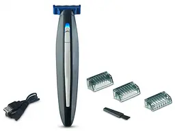 Чоловіча електробритва з тримером MicroTouch Solo Black-Blue (3sm_912884390) - мініатюра 2