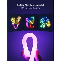 Світлодіодна стрічка Govee H61D3 Neon Rope Light 2 White RGBIC 3м (H61D3301) [136708] - мініатюра 4